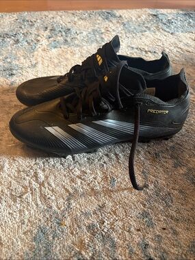 adidas Black & Silver Predator Men's Soccer Cleats